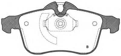 OPEN PARTS bpa103602 -  Комплект тормозных колодок, дисковый тормоз